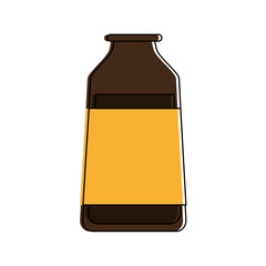 cosmetic bottle tinted glass icon image vector illustration design 