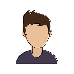 man avatar portrait icon image vector illustration design 