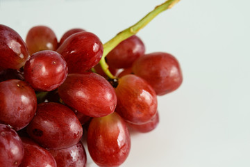 Bunch of red grapes. 