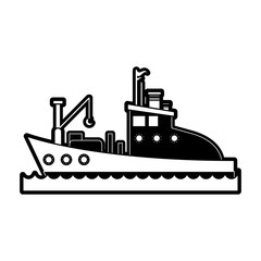 Obraz premium fishing boat icon image vector illustration design