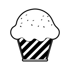 muffin pastry icon image vector illustration design