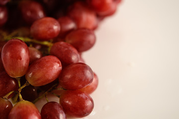 Red grapes. Close up. Soft focus