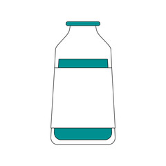 medication bottle healthcare icon image vector illustration design