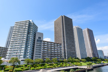 Fototapeta premium 月島の高層マンション群