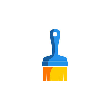 paintbrush vector icon logo