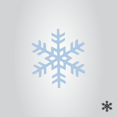 snowflake icon, sign and symbol vector illustration