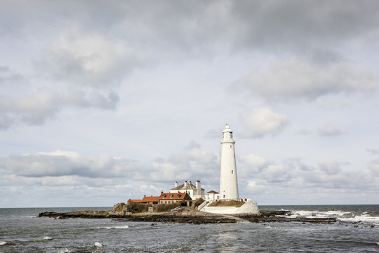 Lighthouse on an island