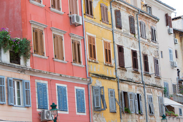 Naklejka premium Old city windows