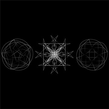 Cosmic geometry astrological star pattern symbols