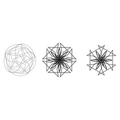 Cosmic geometry astrological star pattern symbols