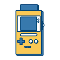 Portable videogame console icon vector illustration graphic design
