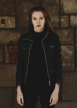 Portrait of a ginger female