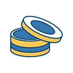 Powder make up icon vector illustration graphic design