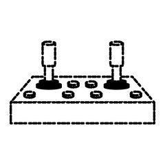 Old console gamepad icon vector illustration graphic design
