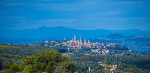 Small village in the Tuscany - San Gimignano