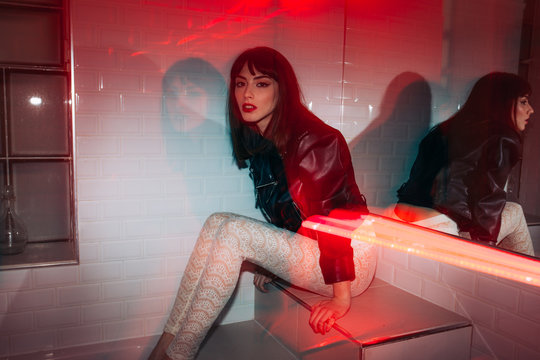 Hipster in the Toilet