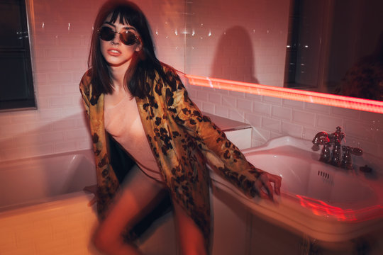 Hipster in the Toilet