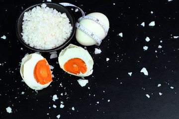 Fototapeta na wymiar salted egg