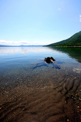 lake shikotsu in summer