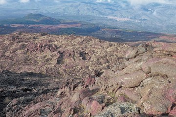 Old Cooled Lava In The North Etna Park, Sicily