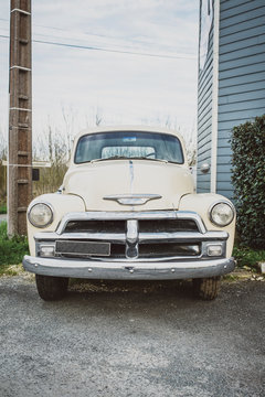 old car stopped