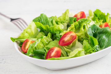 Fresh vegetable salad in bowl