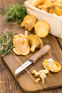 Chanterelles (freshly harvested)