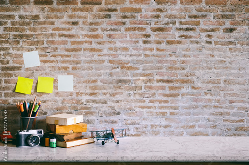 Work Space Artist Or Designer Mock Up Desk Space Or Tabletop