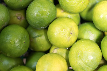 The green limes on the market.