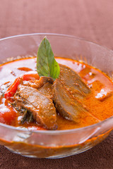 Red curry with roast duck