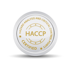 HACCP (Hazard Analysis and Critical Control Points) stamp. HACCP icon. Vector HACCP stamp. HACCP Grunge stamp. Roter stempel.