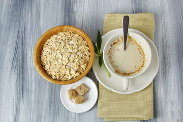 Coffee and Oats breakfast