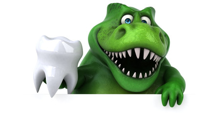 Fun dinosaur - 3D Illustration © Julien Tromeur