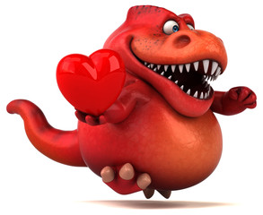 Fun dinosaur - 3D Illustration