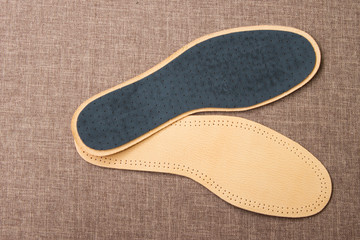 Leather shoe insoles. For sport, fitness, everyday life.