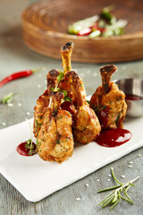 Menu of luxury restaurant