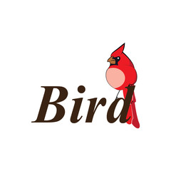 red bird logo design