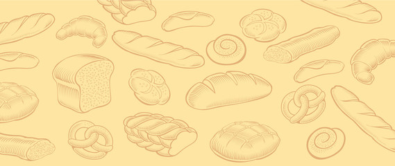 Bakery food item bread, baguette