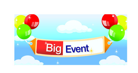 Big event with balloons
