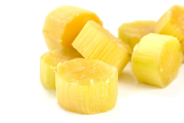 Sugar cane isolated on white background