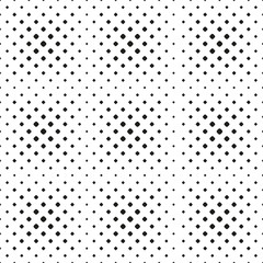 Seamless halftone spot pattern of rounded squares on white background. Contrasty halftone background. Vector