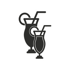Cocktail vector icon.