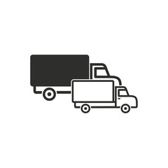 Truck vector icon.