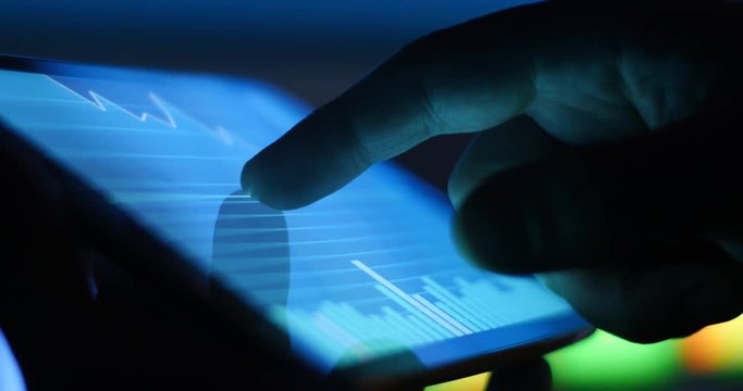 Mobile investing in stock market and financial institutions