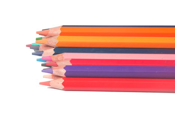 Crayon isolated on white background
