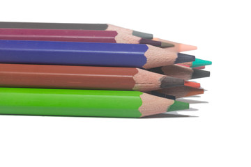 Crayon isolated on white background
