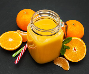 Plakat Jar with orange juice