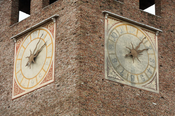 Tower of Castelvecchio fortress in Verona,  Italy