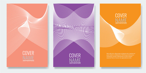 Minimal covers design. Future geometric patterns also useful for your app for smartphones.