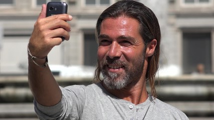 Handsome Spanish Male Selfy